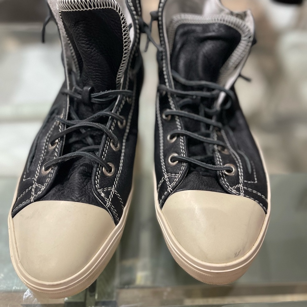 Yves Saint Laurent Black and Cream Sneakers